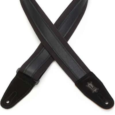 Levy's MC2CG 2-inch Cotton Combo Guitar Strap - Black image 1