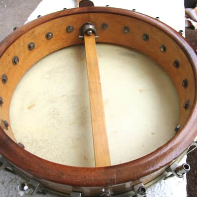 Slingerland Banjo Mandolin, 1920's, Birdseye Maple Pot, Tone Ring, 10 3/4" head, Abalone Inlays, Case image 13
