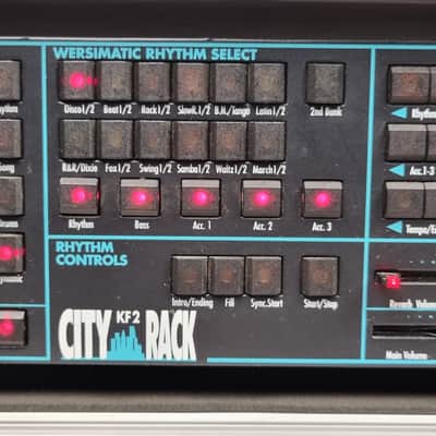Wersi City KF2 Rack (Germany, 1980)! Vintage MIDI Synthesizer Expander with 2 extra sound cards image 3