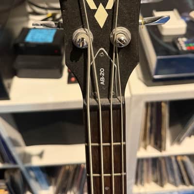 Washburn AB-20 Acoustic-Electric Bass Black w/HSC image 4