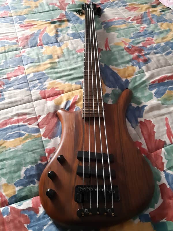 Warwick Thumb 5 bolt on left handed - lefty - mancino 2004 Natural oil image 1