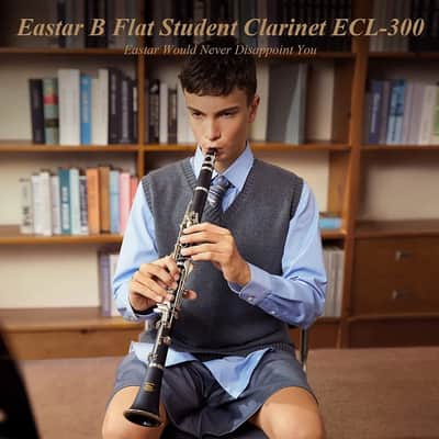ECL-300 Bb Concert Clarinet – Beginner to Intermediate Student Set with Case, 3 Reeds & Accessories – Boehm 17-Key Nickel-Plated image 7