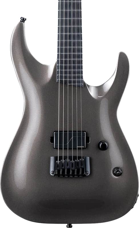 ESP LTD MT-I Mick Thomson Signature Electric Guitar, Ebony Fingerboard, Obsidian Metallic image 1