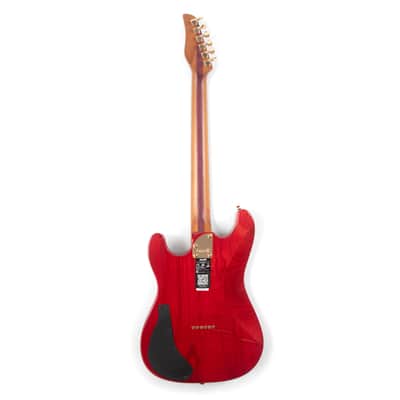 Jamstik Jamstik Deluxe MIDI Guitar - Red w Black Pick Guard, Hard Shell Case- B - Stock image 4