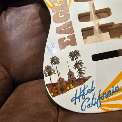 Custom Hand painted guitar Body-album cover art - one of a kind Stratocaster 2000's - Gloss image 6