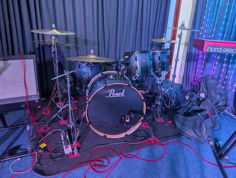 Pearl Vision Birch Drum Kit Shell Pack (10", 12", 14", 22") w/ soft cases image 1