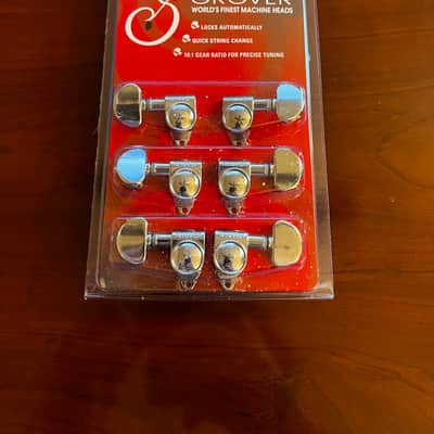 Grover 102-18C Rotomatic 3x3 Tuning Machines 18:1 Chrome image 1