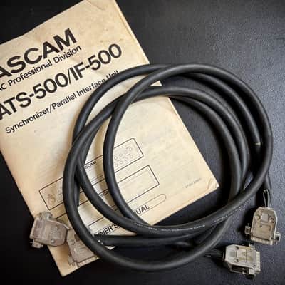 TASCAM ATS-500 Synchronizer COMPLETE KIT - Ultra-Rare Accessory 2 Cables, Original Manual & PS-P2 PSU - Turnkey Dual Tape Sync Setup! image 5
