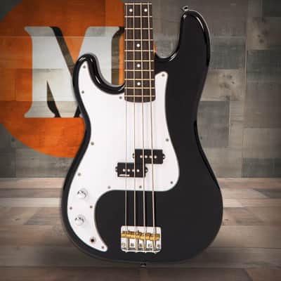 Vintage V4 Reissued Bass Left Hand - Boulevard Black LV4BB) image 1