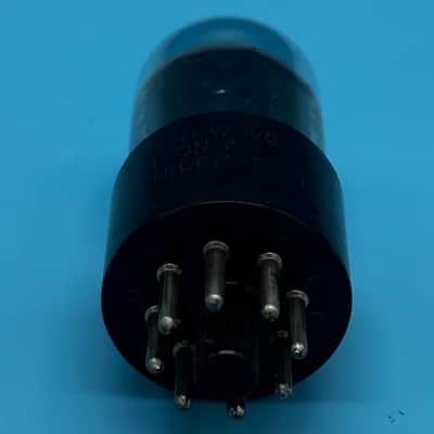 1950s Sylvania 6SN7GTB Vintage Chrome Top Black Plate Philco Preamp Tube! T304 image 5