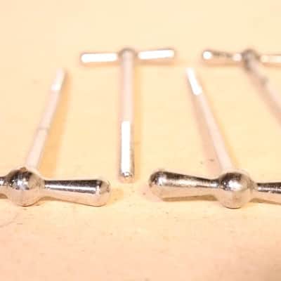 Ludwig 6-1/8" Chrome T Rods 4pk Vintage 1950's -60's image 5