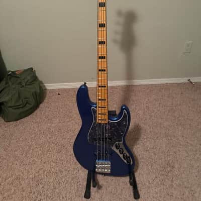 Fender American Ultra Jazz Bass with Maple Fretboard 2019 - Present - Cobra Blue image 1