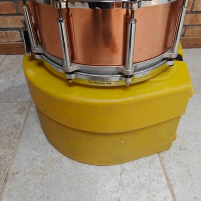 Used Pearl Free-Floating Snare Drum - 14 x 6.5 Copper w/ Case image 7