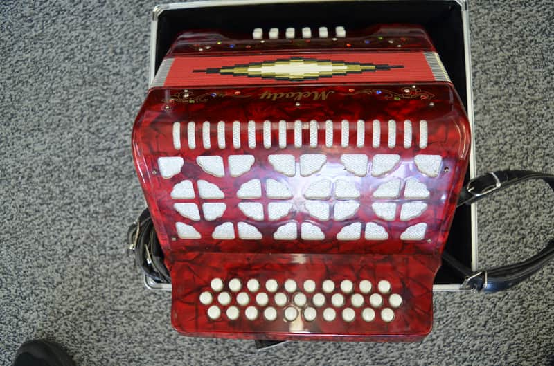 Melody CFG Diatonic Button Accordion Red image 1