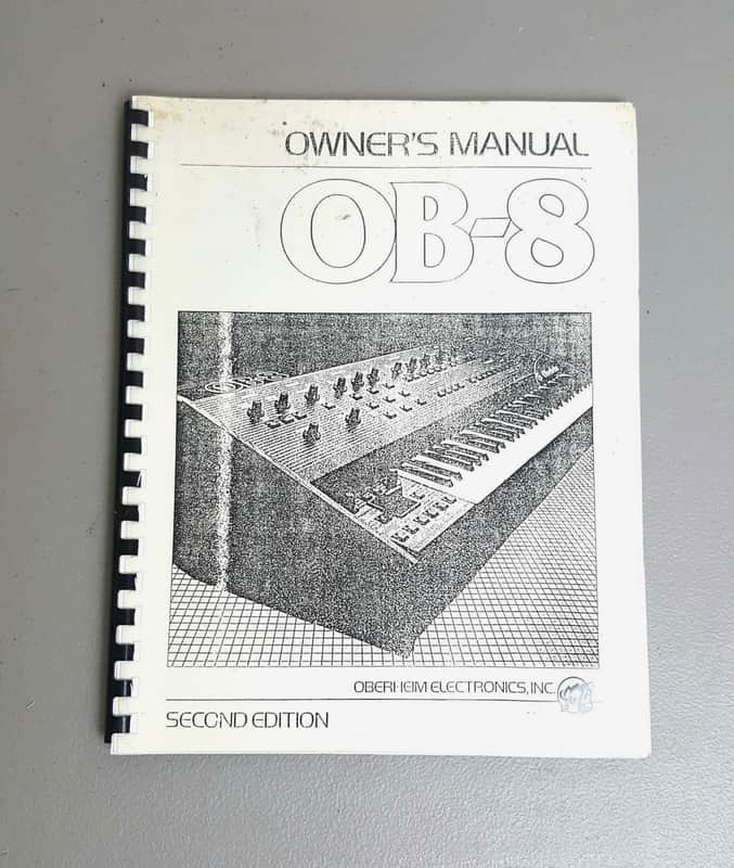 Oberheim OB-8 OB8 Analog Synth - 2nd Ed 1983 Owner's Manual Bild 1