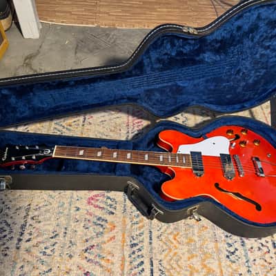 Epiphone Ltd. Ed. Casino - Rare GLOSS Sunrise Orange (2018 Qingdao) w/ Hard Case image 23