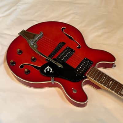 Vintage Epiphone EA-250 - Cherry - Made in Japan (MIJ) - Free Pro Setup image 3