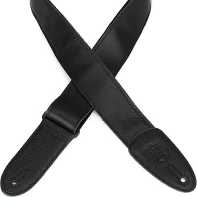 Levy's M7GP-BLK Garment Leather Guitar Strap - Black image 1