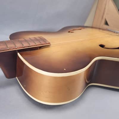 Silvertone Archtop Acoustic Guitar 1960s - Sunburst image 15