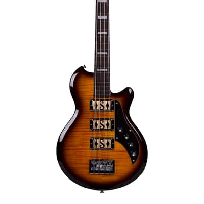 Supro 2043PTS Huntington III with Piezo Pickup Flame Tobacco Sunburst