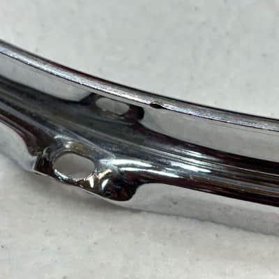 Ludwig 14" - 8 hole Triple Flanged Brass Hoop (465-D-5175) 1965 - chrome image 2