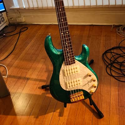 Ernie Ball Music Man StingRay 5 Special HH Electric Bass (with Case) - Ocean Sparkle, Rosewood Fretboard image 2