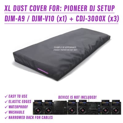 XL DUST COVER for PIONEER DJ SETUP (DJM-A9, V10 + CDJ-3000X (x3)) image 1