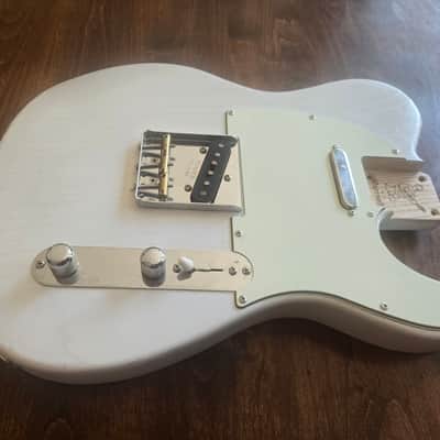 Warmoth Nitro Blonde Telecaster Body, Ash, Fully Loaded! 2020's - White Blonde image 1
