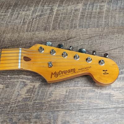 MyDream Partcaster Custom Built - Aged White over Sunburst Hepcat L-Series image 4