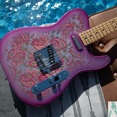 Fender Limited Edition Pink Paisley Telecaster with Maple Fretboard 2026 - Pink Paisley - Better Than New! w Pro Set Up image 9
