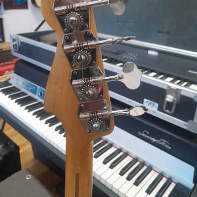 1957 Fender Precision Bass with Maple Fretboard - Black Refin image 6