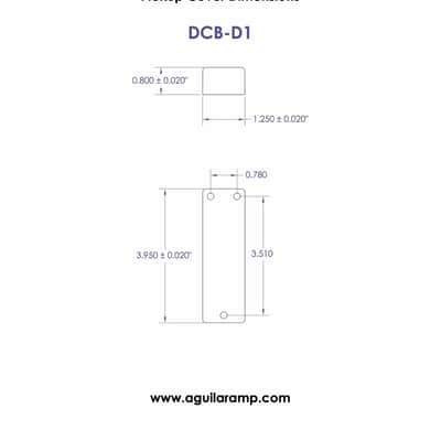 Aguilar DCB-D1 Dual Ceramic Magnet 4- and 5-String Bass Pickups - BC Size image 3