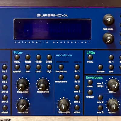 Novation Supernova Polyphonic Rackmount Synthesizer 1998 - Blue