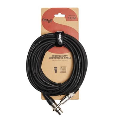 Stagg SMC10XP XLR Female - 1/4" TS Jack Microphone Cable (10M) image 2