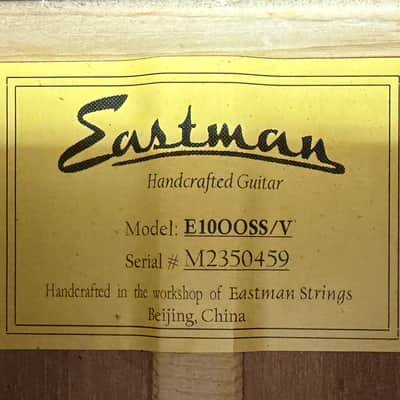 Eastman E10OOSS/V Slope Shoulder Acoustic w/ Hard Case & Free Pro Setup image 17