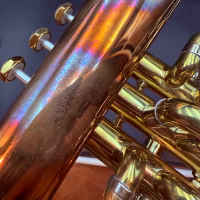 Schilke 1040 FL Professional Bb Flugelhorn – Factory Special-Order Raw Brass – Chicago, USA – Dual Leadpipes – Mint Condition image 6