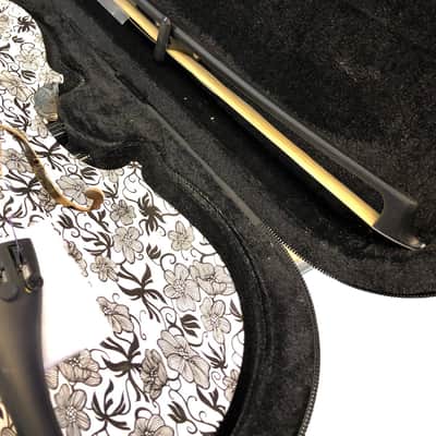 Geneva GVE-1309 Dark Meadow Visual Art Design Solid Spruce Top Maple Neck 4/4 Size Electric Violin w/Case, Bow, Rosin & Cable image 5