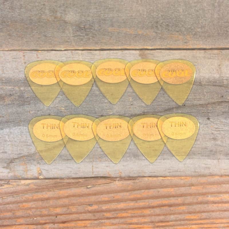 Cool Thin 0.6mm 351-Style BetaSand-Textured Accu-Grip Set of 10 Picks image 1