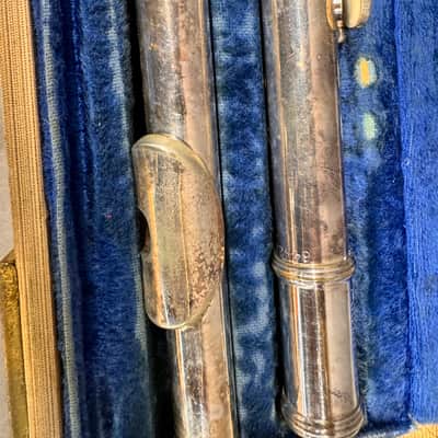 Vintage W.T. Armstrong Concert Flute Orchestral C Open Hole 25 1962 - Silver image 4