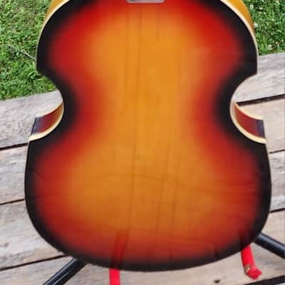 RARE! Teisco Kingston FB2 Violin Bass Sunburst 1967 Japan image 6