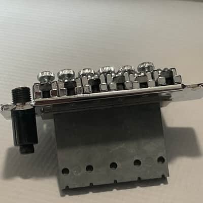 2000's Jackson Dinky Guitars JT-580 Chrome Licensed Floyd Rose Tremolo Guitar Bridge image 6