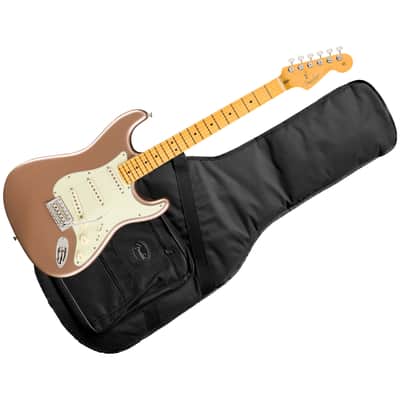 American Professional Classic Stratocaster MN Faded Firemist Gold + Housse Fender image 1