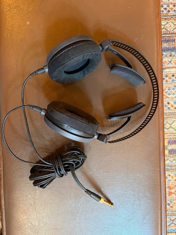 Audio-Technica ATH-R70X Open-Back On-Ear Reference Monitor Headphones 2010s - Black image 1