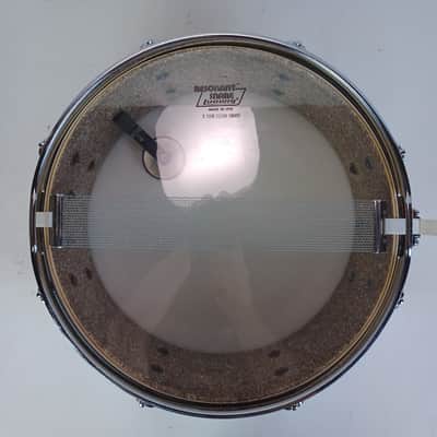 Ludwig Rocker 8Lug Snare Drum#6202064 5x14"Vintage Chrome Over Wood 5Ply Black/W image 10