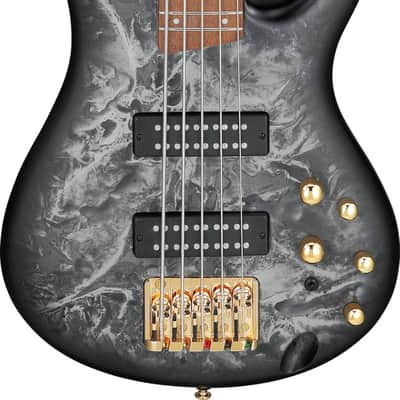 Ibanez SR Standard 5 String Electric Bass - Black Ice Frozen Matte (SR305EDXBZM) image 10
