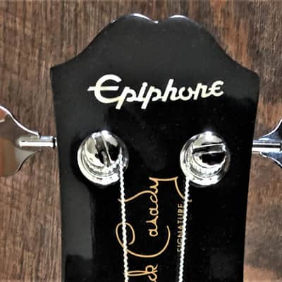 1998 Epiphone Jack Casady Signature Bass Rare Sunburst image 8