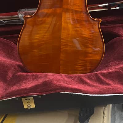 SanMarco DVA-300 16" Viola, maple flamed back, full ebony parts, E strings tuners, ebony bow and oblong case. image 4