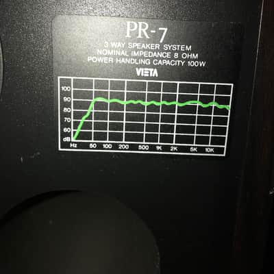 Pair of vintage Vieta speakers PR-7 image 5