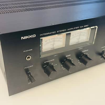 Vintage Black Nikko NA-690 Integrated Amplifier - Serviced + Cleaned image 6