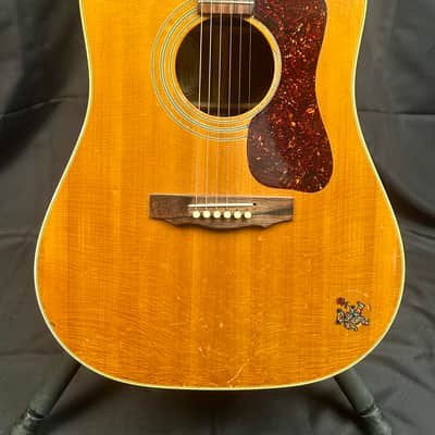 Vintage Guild D-40NT 1977 - Natural w/ Original Hard Case image 4